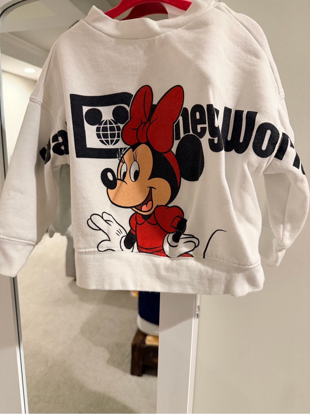 Disney Minnie Mouse White Sweatshirt with print on both sides